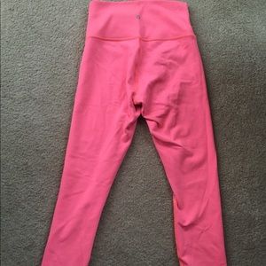 Lululemon reversible leggings (hot pink/gray)